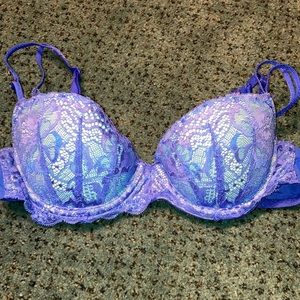 Victoria’s Secret PINK Lace Overlay Push Up Bra